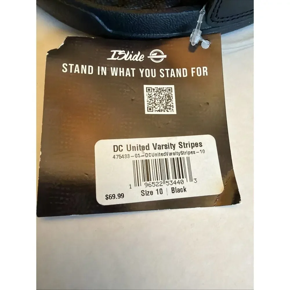 MLS D.C. United Slides Men’s Size 10 Brand New